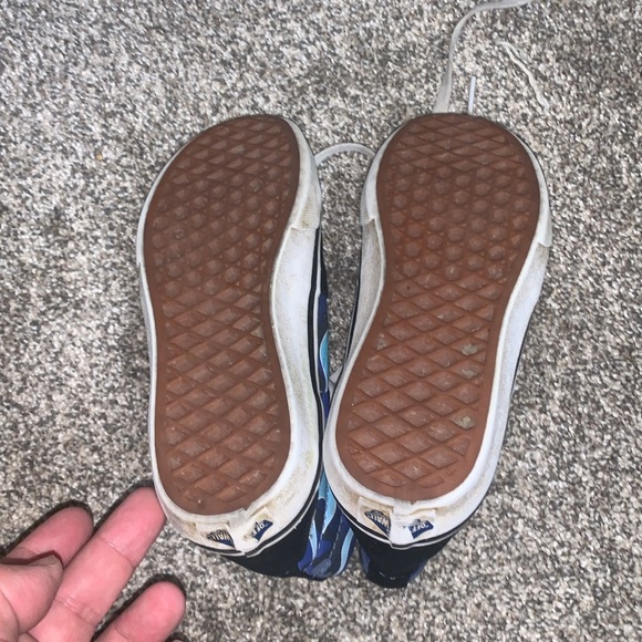 Vans blue flames high tops size 2 - Picture 5 of 5